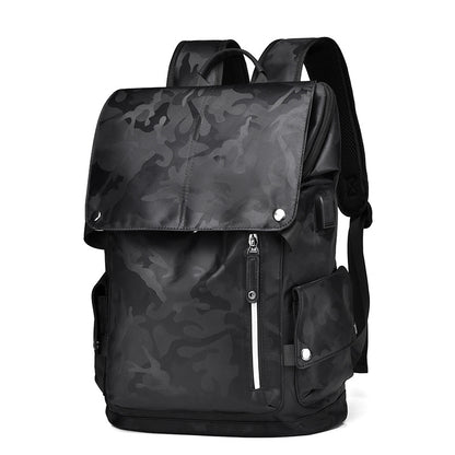 2025 Men's backpack Fashion trend Personalized computer backpack Large capacity USB port Korean version Student backpack