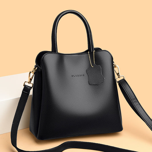 2025 Handbag spring fashionable simple bag multi-compartment large-capacity women's tote bag Korean version of the new commuter satchel