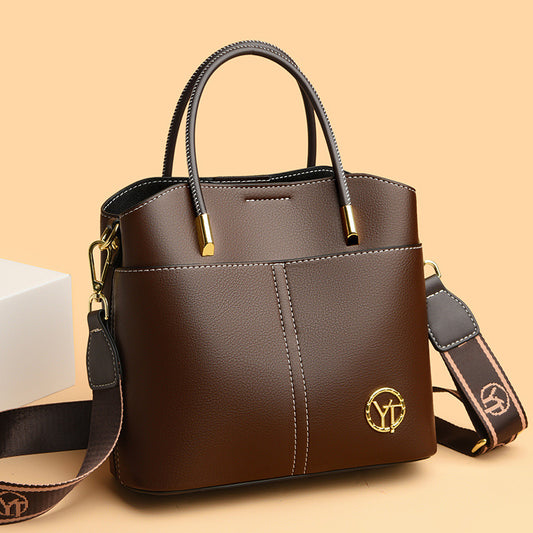 2025 Bag Autumn Women's popular New Large Capacity Bucket Bag Fashion Temperament Mom Bag Premium Commuter Shoulder Bag