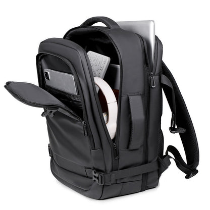 2025 Men's backpack anti-splashing business travel backpack large capacity high sense multi-function expandable computer backpack