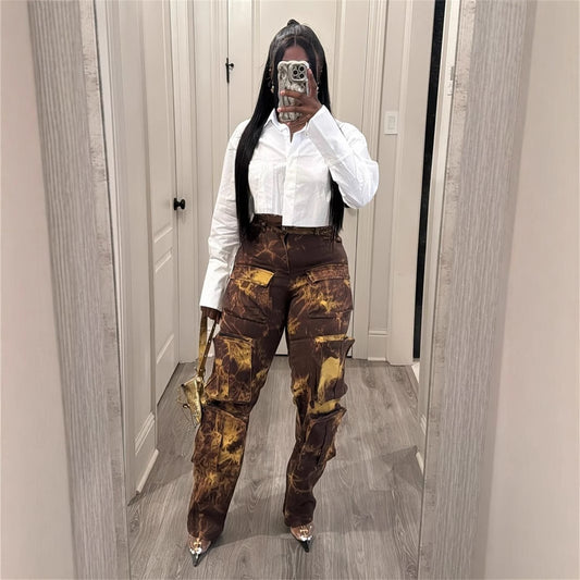 Autumn New new  Popular trade fashion simple solid color casual long-sleeved lapel shirt versatile top women's clothing