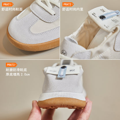 2025  ins Korean version of Forrest Gump shoes women's tide  summer breathable new student running sports shoes white shoes CQ111