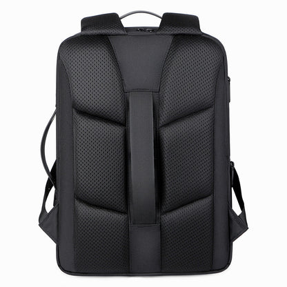 2025 New backpack Men's high-end commuter business backpack Multifunctional expansion 15.6-inch computer backpack