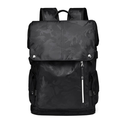 2025 Men's backpack Fashion trend Personalized computer backpack Large capacity USB port Korean version Student backpack