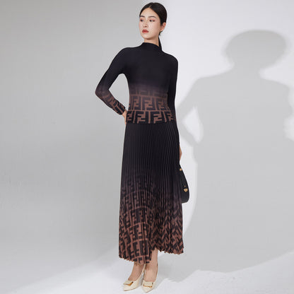 2025 Fashion pleated suit women's autumn clothing high-quality two-piece set processing custom-made 2025 Popular trade big-name women's clothing foundry