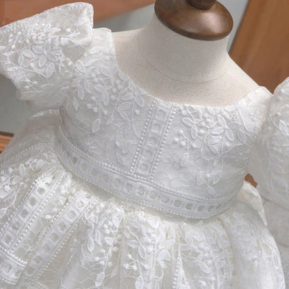 Xiangtuibao One-Year-Old Baby Girl Dress Western Style Girl's One Hundred Days  Spring and Summer Pettiskirt Flower Girl Wedding Little Girl Princess Dress