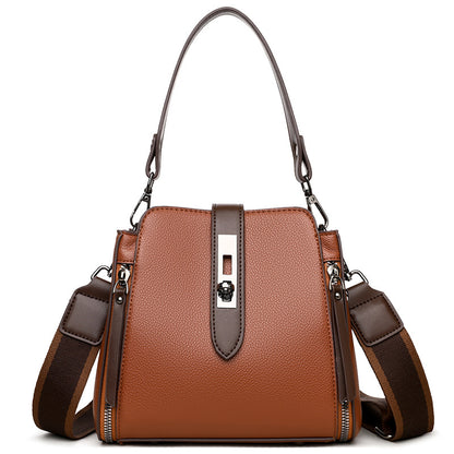 2025 popular autumn new fashionable and simple women's bags to work commuter business bags versatile large-capacity messenger bags