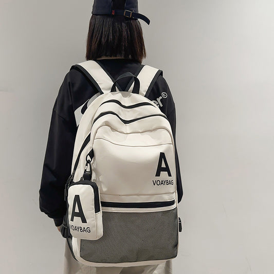 2025 Backpack New Trend Simple Large Capacity Student Backpack Outdoor Travel Sports Backpack Men and Women