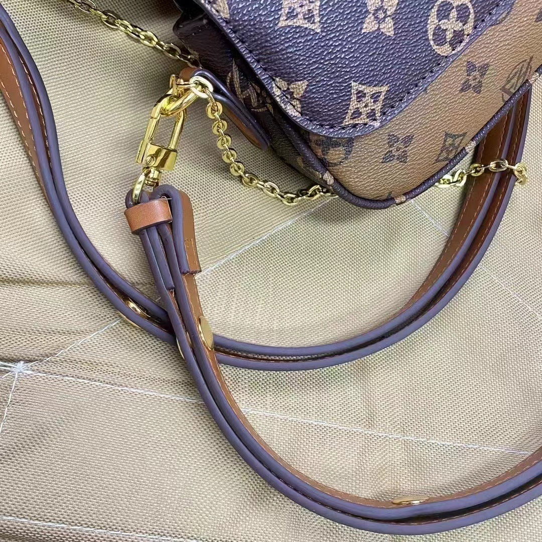 XIANGTUIBAO Louis Fanghua Women's Bag  New Korean Style Fashion Versatile Online Red Ocean Style Mahjong Bag Portable Chain Messenger Bag