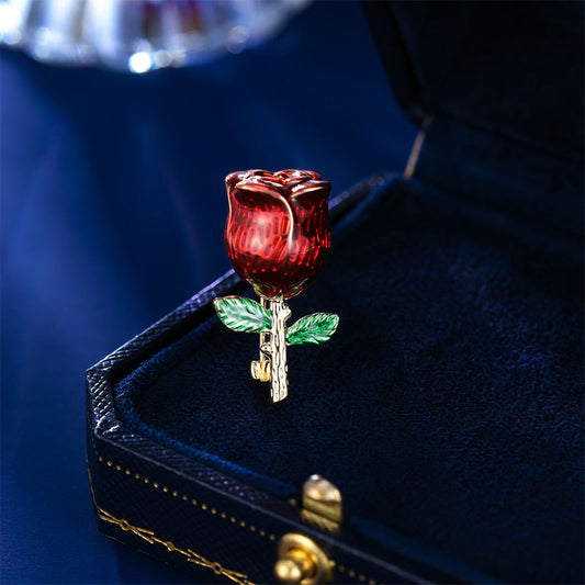 2025 popular New Elegant Rose Brooch High-end Retro Pin Temperament Suit Multifunctional Fixed Accessories Corsage