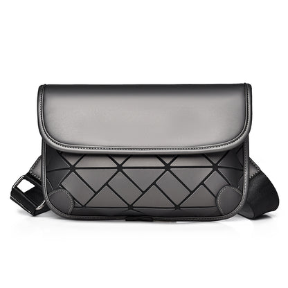 2025 New street trend messenger bag men's high-end diamond shoulder bag large capacity personalized fashion breast bag wholesale