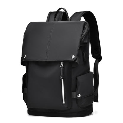 2025 Men's backpack Fashion trend Personalized computer backpack Large capacity USB port Korean version Student backpack