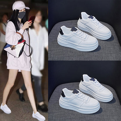 2025  Little white shoes women's  spring new versatile student board shoes women's ins Korean version platform casual shoes women's MX8802