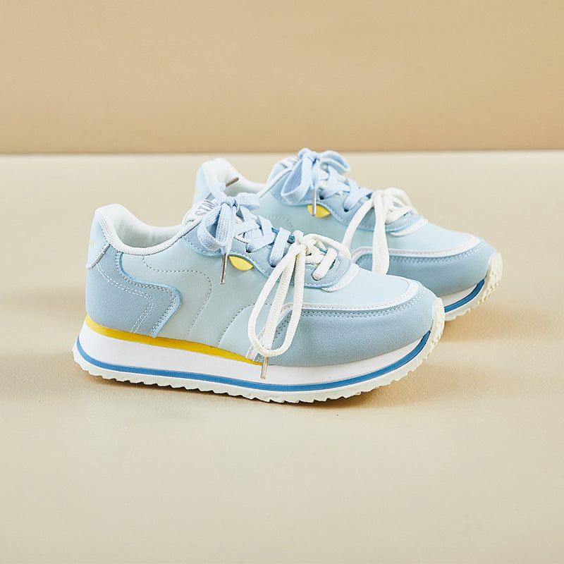 2025  ins Korean version of Forrest Gump shoes women's tide  spring new height increase student running sports casual shoes street shot K1102