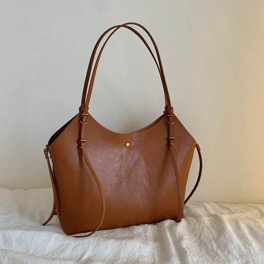 2025 Bag Women's popular Autumn Premium Large Capacity Tote Bag Fashion Minimalist Style Women's Bag Commuter Shoulder Bag