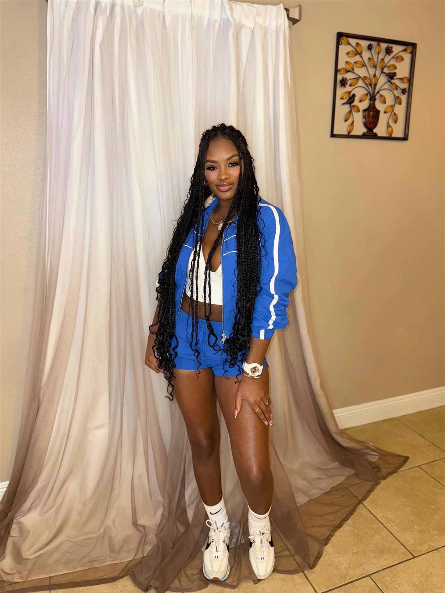 Popular,  summer new women's clothing New Popular trade fashion sports style jacket hip shorts set wholesale