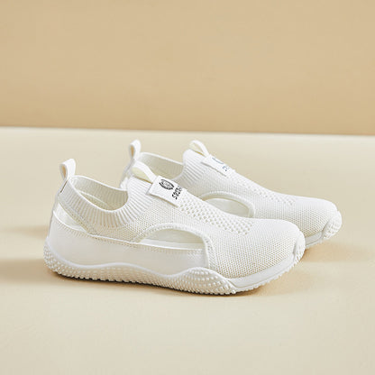 2025  ins Korean version of flying woven shoes  summer new student sports shoes mesh breathable fitness running casual K1506