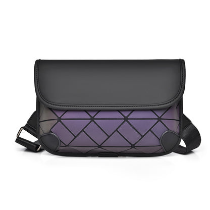 2025 New street trend messenger bag men's high-end diamond shoulder bag large capacity personalized fashion breast bag wholesale