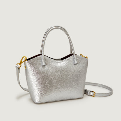 2025 Bag autumn women's popular new simple and fashionable handbag versatile glossy high-end women's bag niche messenger bag