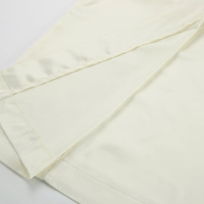 2025 Spring  sexy loose straps long-sleeved dress fashion satin dress skirt New short skirt women's clothing