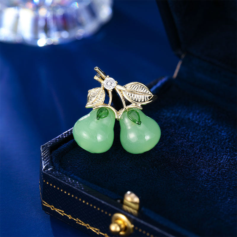 2025 popular new national style temperament gourd brooch light luxury antique corsage women's multi-functional fixed suit pin accessories