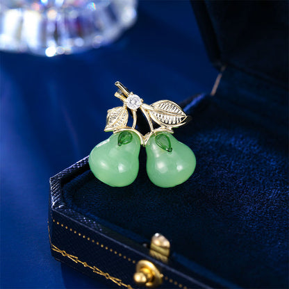 2025 popular new national style temperament gourd brooch light luxury antique corsage women's multi-functional fixed suit pin accessories