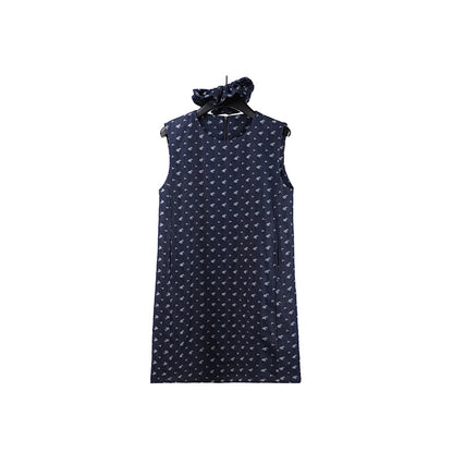 2025 THE MIND floral age-reducing vest skirt 2025 thirteen lines summer new Korean sleeveless dress 0053AX