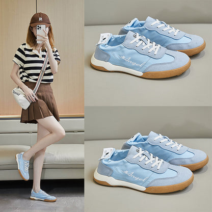 2025  ins Korean version of Forrest Gump shoes women's tide  summer breathable new student running sports shoes white shoes CQ111