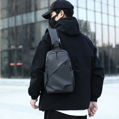 2025 popular New Simple Versatile Messenger Bag Men's Travel Light Bag Shoulder Backpack Men's Multifunctional Portable Breast Bag