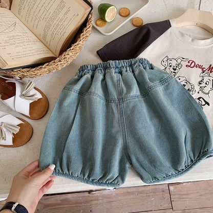xiangtuibao  Boys' Shorts Baby Pants  New Children's Middle Pants Summer Loose Jeans Fashion Children's Cropped Pants