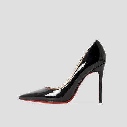 xiangtuibao  Luxury Brand Genuine Leather Red Shiny Bottom Women's High Heel Shoes Sexy Classic Pumps Black 8cm 10cm 12cm Wedding Shoes Plus