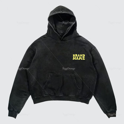 xiangtuibao Oversized Letter Print Streetwear High Quality Zip Hoodie Vintage High Street Sweatshirt Goth Harajuku Jacket Y2k Hoodies Men