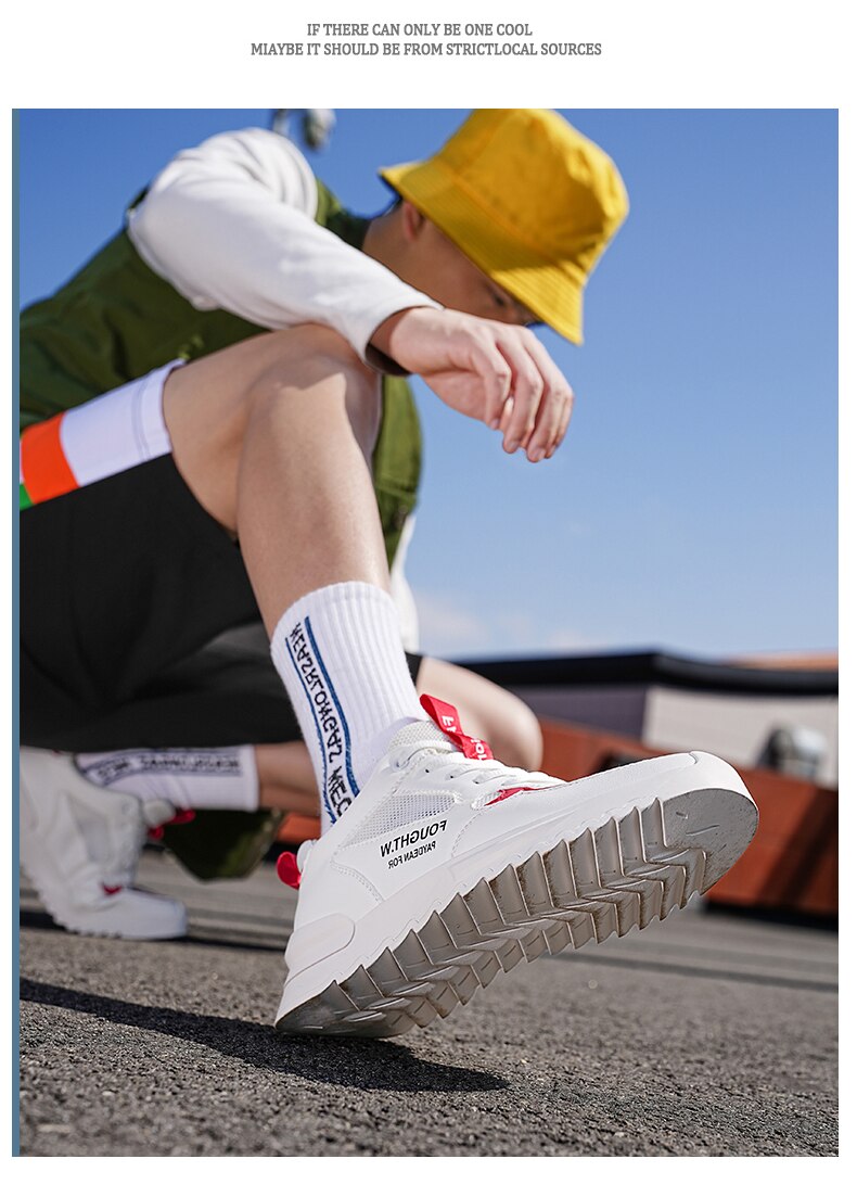 xiangtuibao Summer Breathable Mesh Shoes  Casual Mens Sneakers Fashion Running Shoes Non-slip Men Shoes Trendy Heightening Shoes