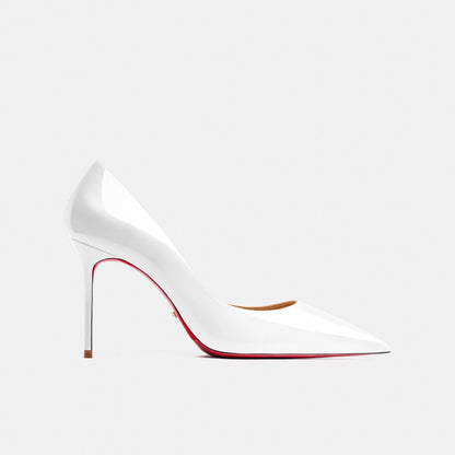 xiangtuibao  Luxury Brand Genuine Leather Red Shiny Bottom Women's High Heel Shoes Sexy Classic Pumps Black 8cm 10cm 12cm Wedding Shoes Plus