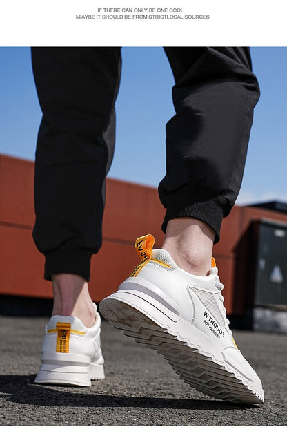 xiangtuibao Summer Breathable Mesh Shoes  Casual Mens Sneakers Fashion Running Shoes Non-slip Men Shoes Trendy Heightening Shoes