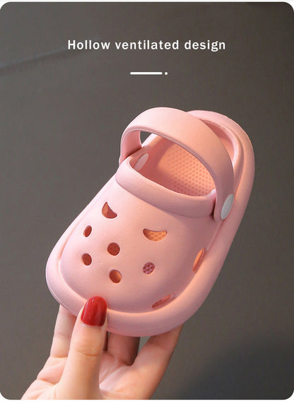 xiangtuibao Summer Children's Slippers Outdoor Beach Boys Girls Hole Shoes EVA Comfortable Soft Slides Home Non-slip Breathable Baby Sandals