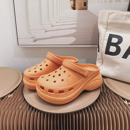 Summer Women Croc Clogs Platform Garden Shoe Sandals Height Increasing Slippers Slip On For Girl Beach Shoes Fashion Lady Slides