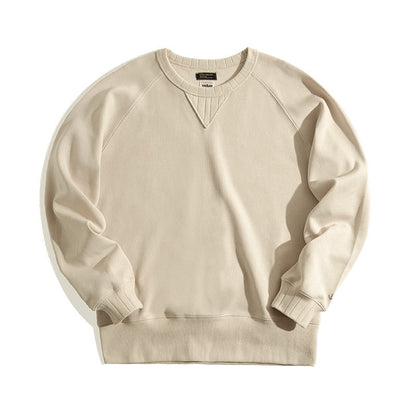 xiangtuibao Vintage Men's Hoodies Sweatshirt Oversize Male Loose Cotton Solid Thicken Warm Sweatshirts Casual Knitting Hoodied Clothes