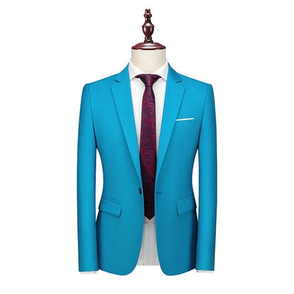 xiangtuibao Bright Green Suit Jacket Men's Stylish Slim Blazer Wedding Party Dress Coat Suitable for All Seasons Big Size 5XL 6XL