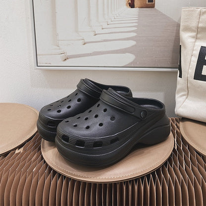 Summer Women Croc Clogs Platform Garden Shoe Sandals Height Increasing Slippers Slip On For Girl Beach Shoes Fashion Lady Slides