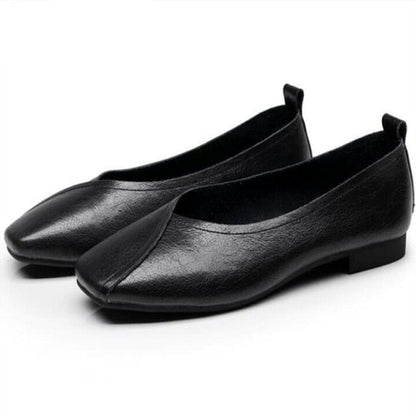 xiangtuibao flat shoes  new autumn genuine leather women flat shoes onon-slip Plus Size 35-43 Women casual shoes