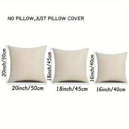 2-Pack 18x18 Inches Farm Fresh Christmas Trees & Red Truck Design Linen Throw Pillow Covers, Machine Washable Zippered Pillowcases for Contemporary Home Decor
