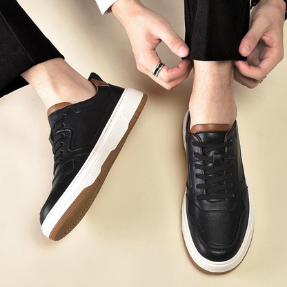 xiangtuibao Luxury Suede Leather Men's Sneakers Denim Lace Up Mens Casual Shoes Outdoor Canvas Shoes Male Handmade Leisure Shoes For Man