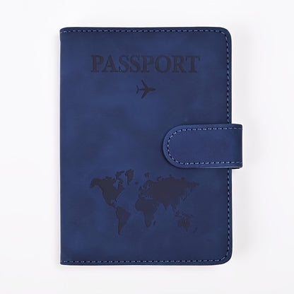 Premium Anti-Theft Travel Passport Wallet - RFID Shielded, Secure & Multifunctional - Durable PU Leather with Card Slots for Safe, Stylish Organization