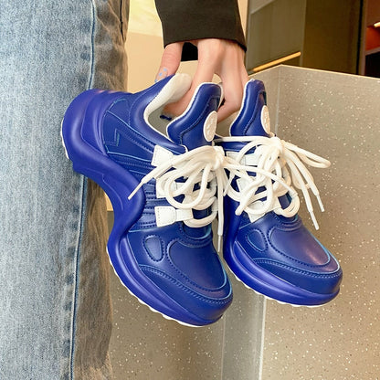 Summer Shoes Women  Brand Design Bling Sequined Women's Casual Shoes Fashion Female Chunky Sneakers Stylish Sport Shoes