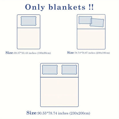 1pc ALK-02 400g Lily Flower Pattern Flannel Printed Blanket, Thickened Warm Winter For Couch Office Bedroom Airplane, Pets Available, Multifunctional Throw Blanket, All Seasons Universal, Student Dormitory Available