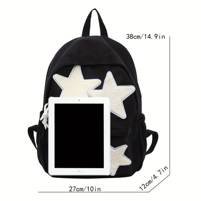 Kawaii Cute Preppy Backpack - Stylish Laptop Carrier with Spacious Compartments - Perfect for School, Travel, and Daily Adventures - Durable and Comfortable