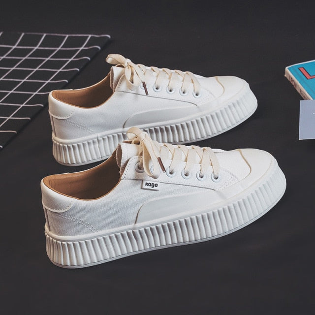 Fashion Canvas Shoes Woman  Spring Summer New Sport Women Casual Shoes Black Canvas Women Platform Casual Shoes Sneakers