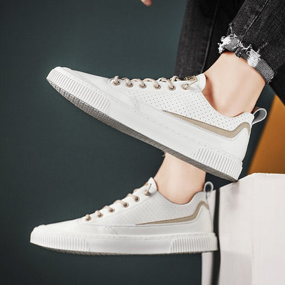 xiangtuibao Men's Fashion Sneakers Business Outdoor Driving Work Comfortable Casual Shoes Genuine Leather Sports Shoes Breathable Loafers