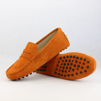 xiangtuibao Shoes Women 100% Genuine Leather Women Flat Shoes Casual Loafers Slip On Women's Flats Shoes Moccasins Lady Driving Shoes